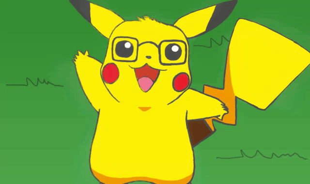 Pikachu waving!